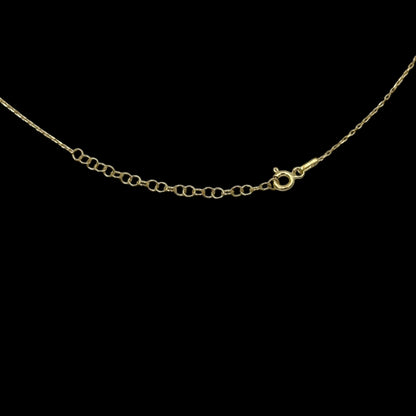 Lantisor Infinity Cross Argint Placat cu Aur 14K