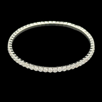 Bratara Tennis Elastic Argint