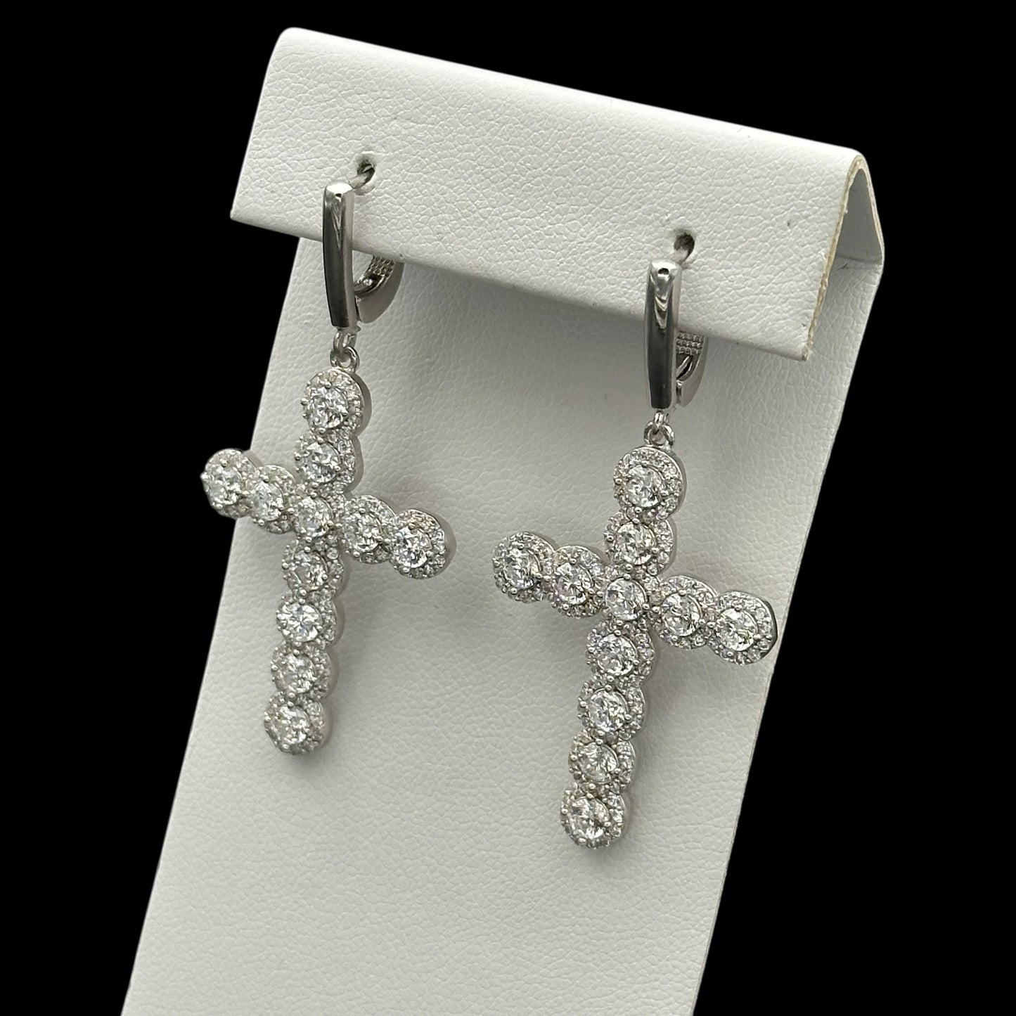 Cercei Cross Angely Argint