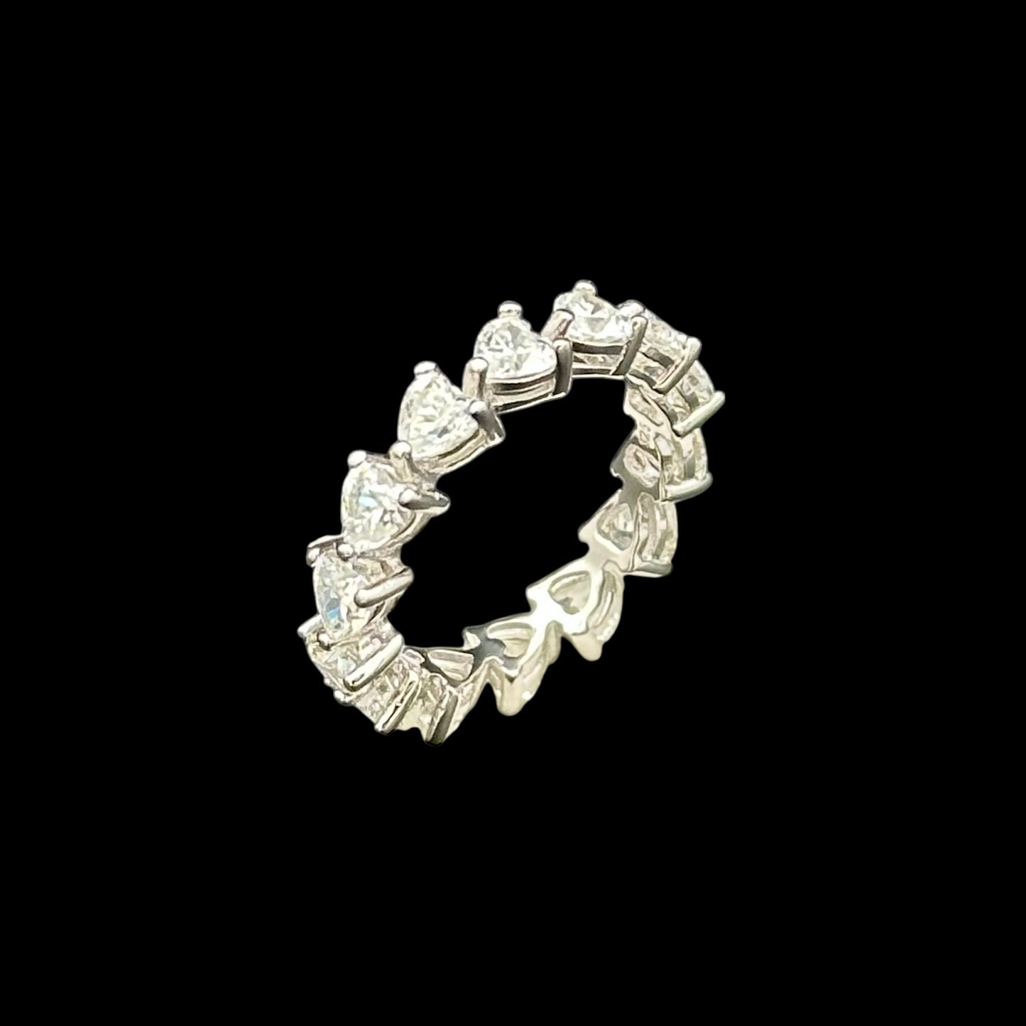 Inel Tennis Hearts Argint