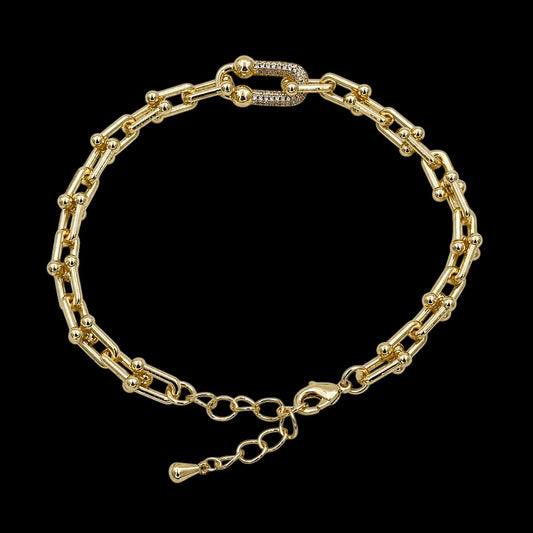 Bratara de picior Legacy Placata cu Aur 18K