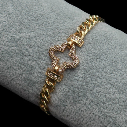 Brățară Trifoi Deluxe Gold INOX