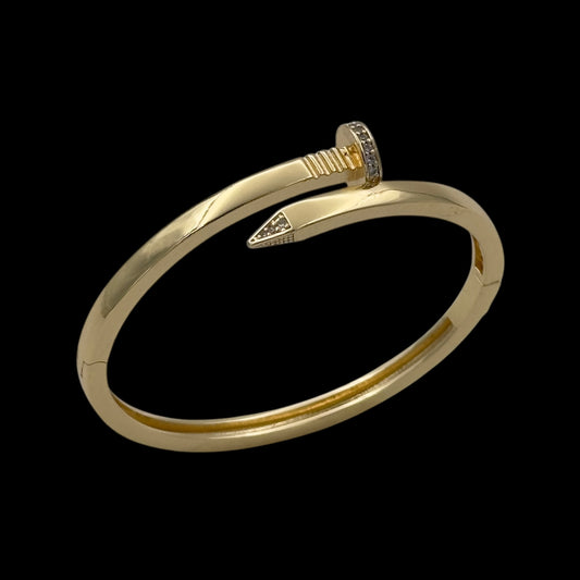 Brățară Fixă Nail Placată cu Aur 18K