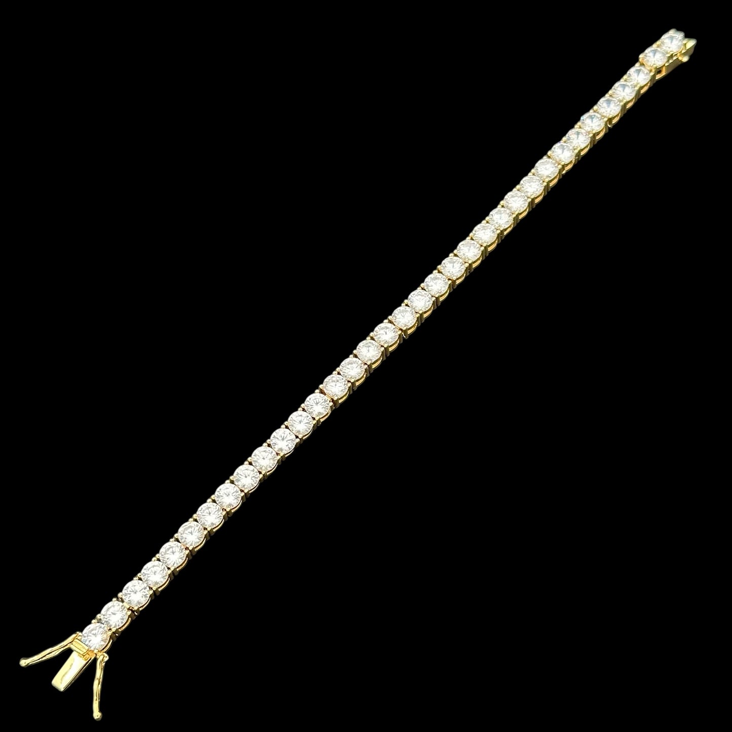Brățară Tennis 5mm Placată cu Aur 18K