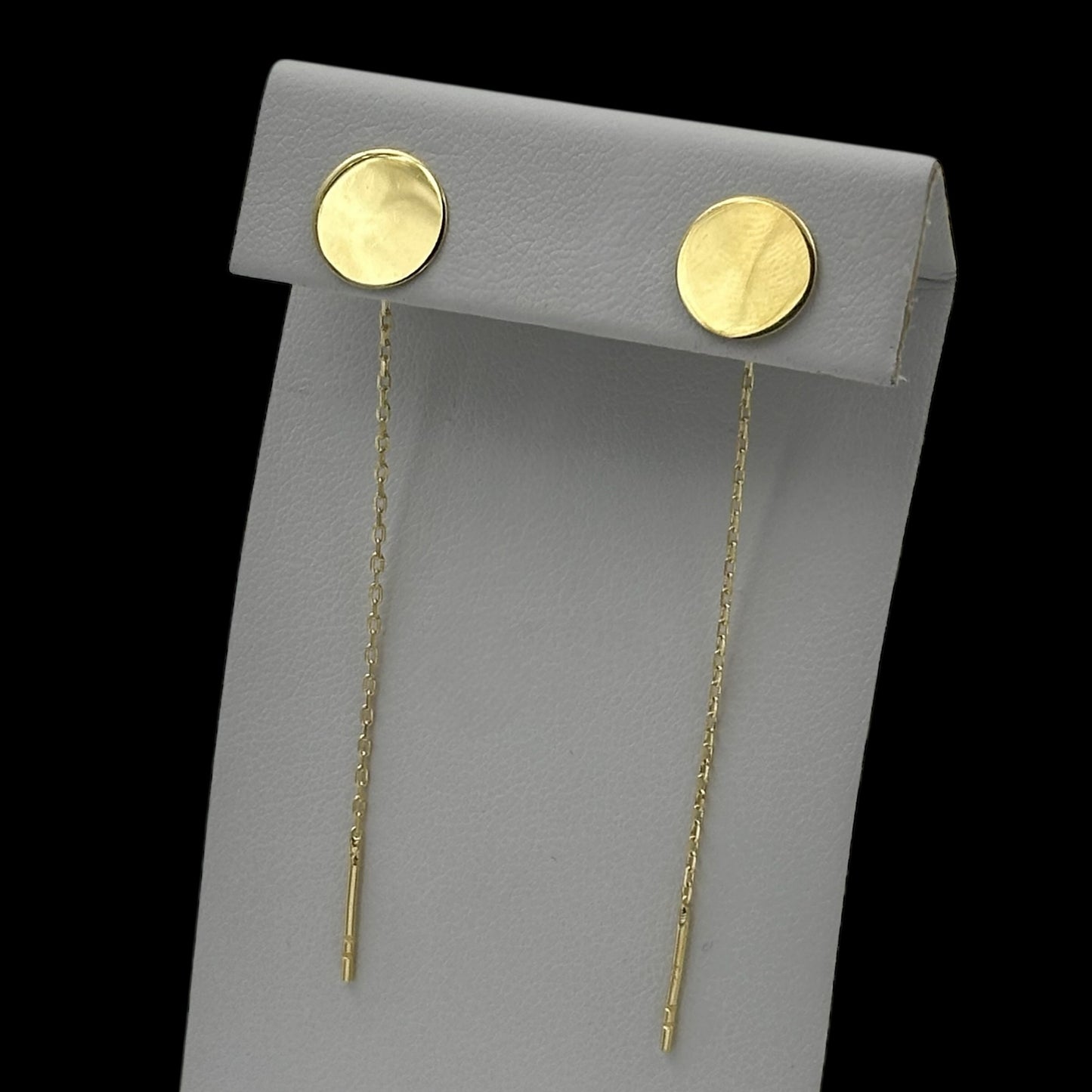 Cercei Banut Argint Placati cu Aur 14K