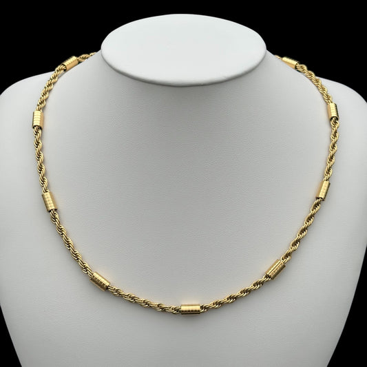 Colier Rope Urban Gold INOX