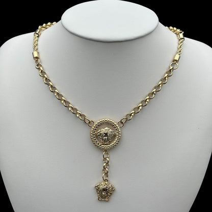 Colier Medusa 2 Placat cu Aur 18K
