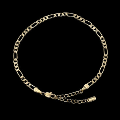 Bratara de picior Figaro Placata cu Aur 18K