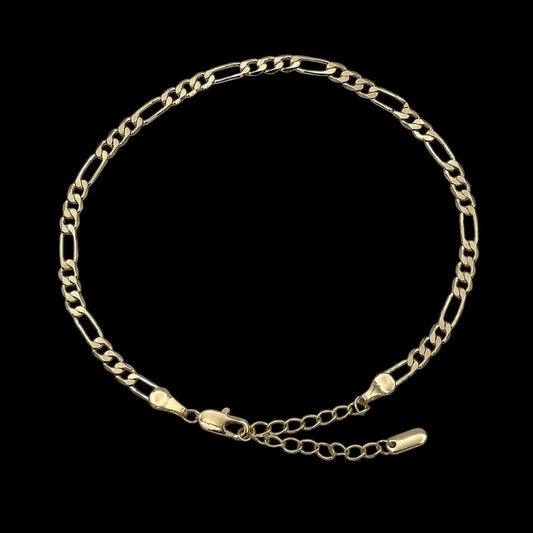 Bratara de picior Figaro Placata cu Aur 18K