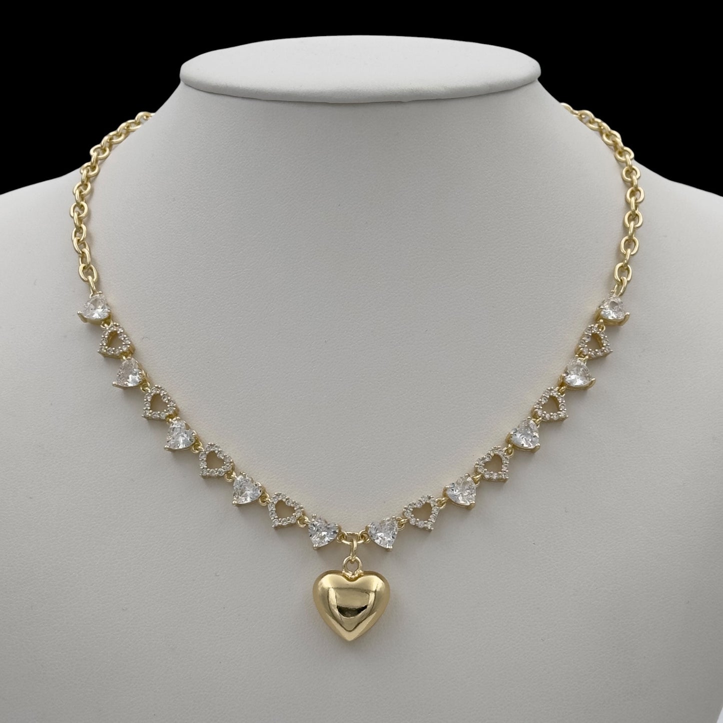 Colier Love Story Placat cu Aur 18K