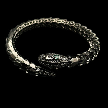 Brățară Fixă Snake Black INOX