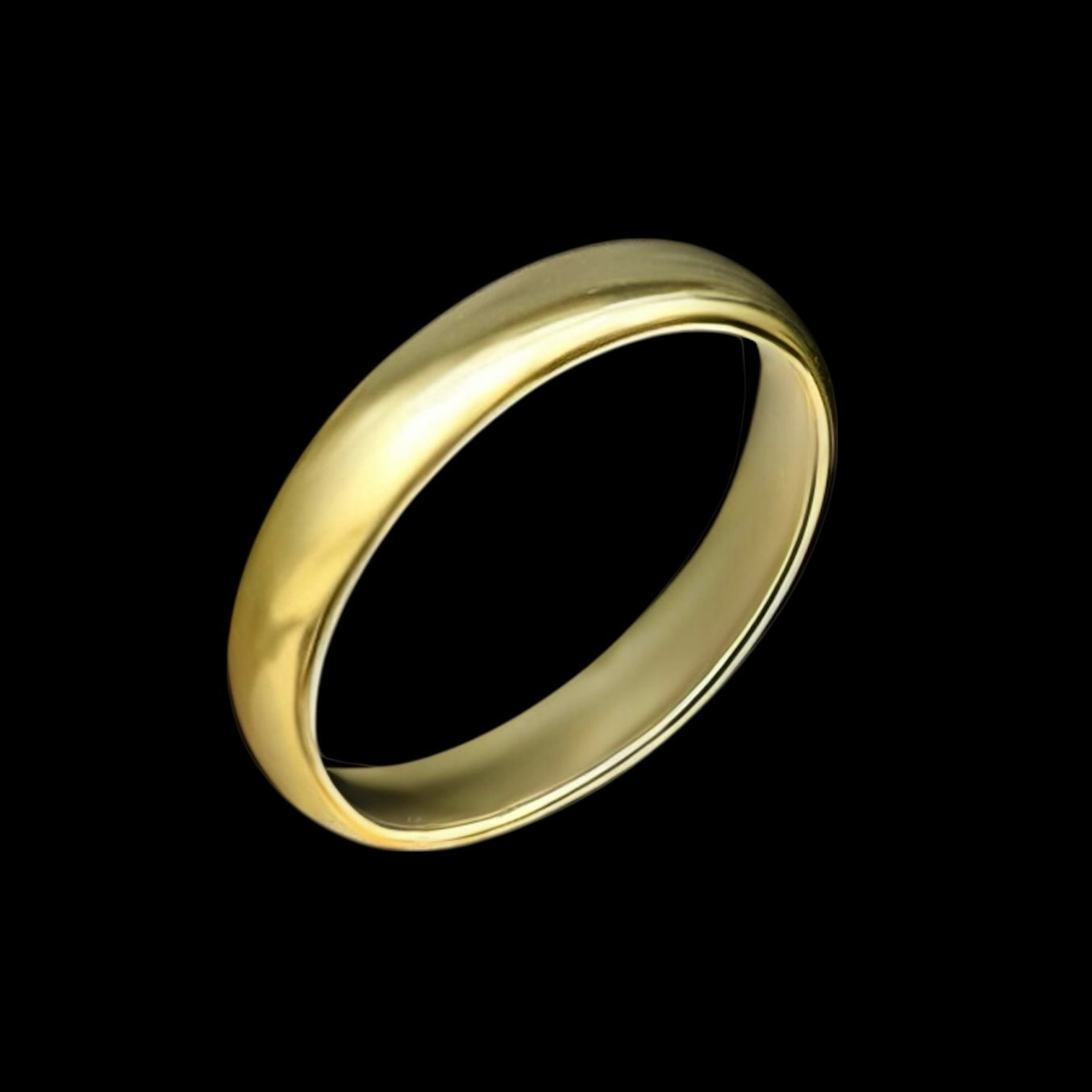Inel tip Verighetă Placat cu Aur 18K