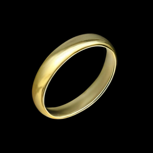 Inel tip Verighetă Placat cu Aur 18K