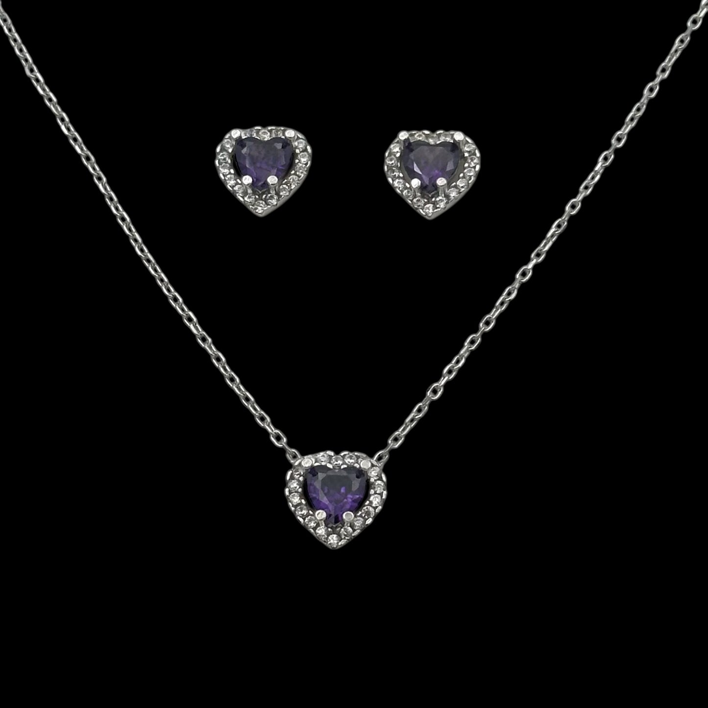 Set Lantisor + Cercei Purple Heart Argint