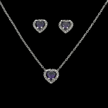 Set Lantisor + Cercei Purple Heart Argint