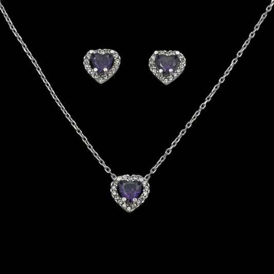 Set Lantisor + Cercei Purple Heart Argint