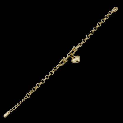 Bratara Legacy Heart Placata cu Aur 18K