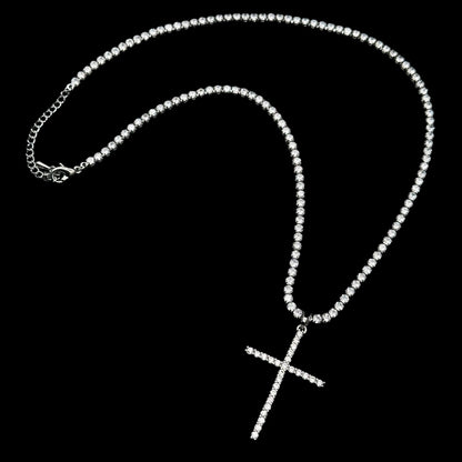 Colier Tennis Church Silver