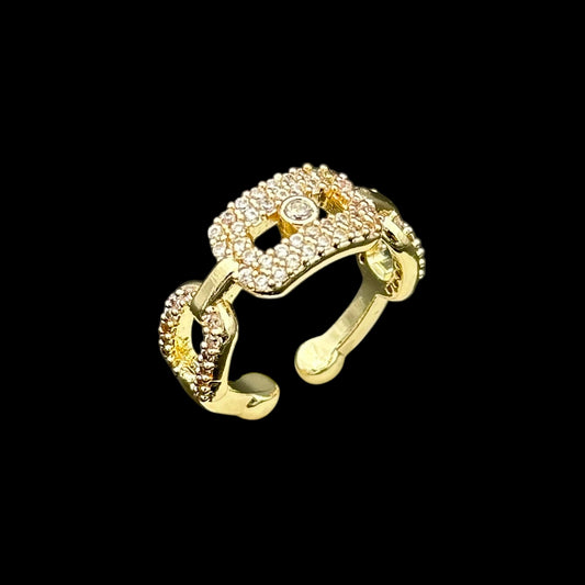Inel reglabil Affinity Placat cu Aur 18K
