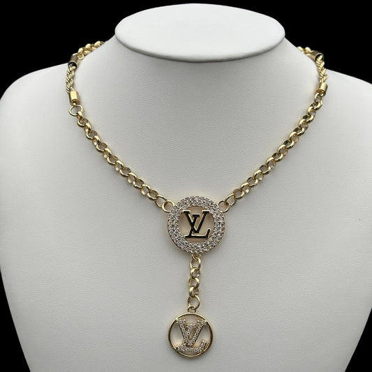 Colier LV Placat cu Aur 18K