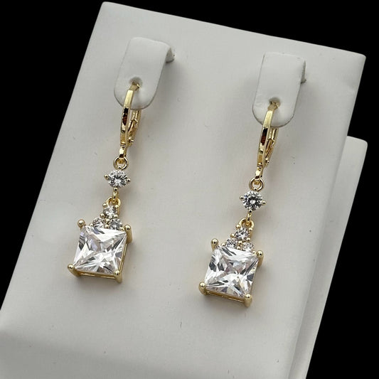 Cercei Prestige Placați cu Aur 18K