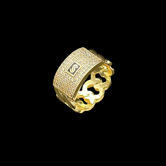 Inel Cuban Miami Placat cu Aur 18K
