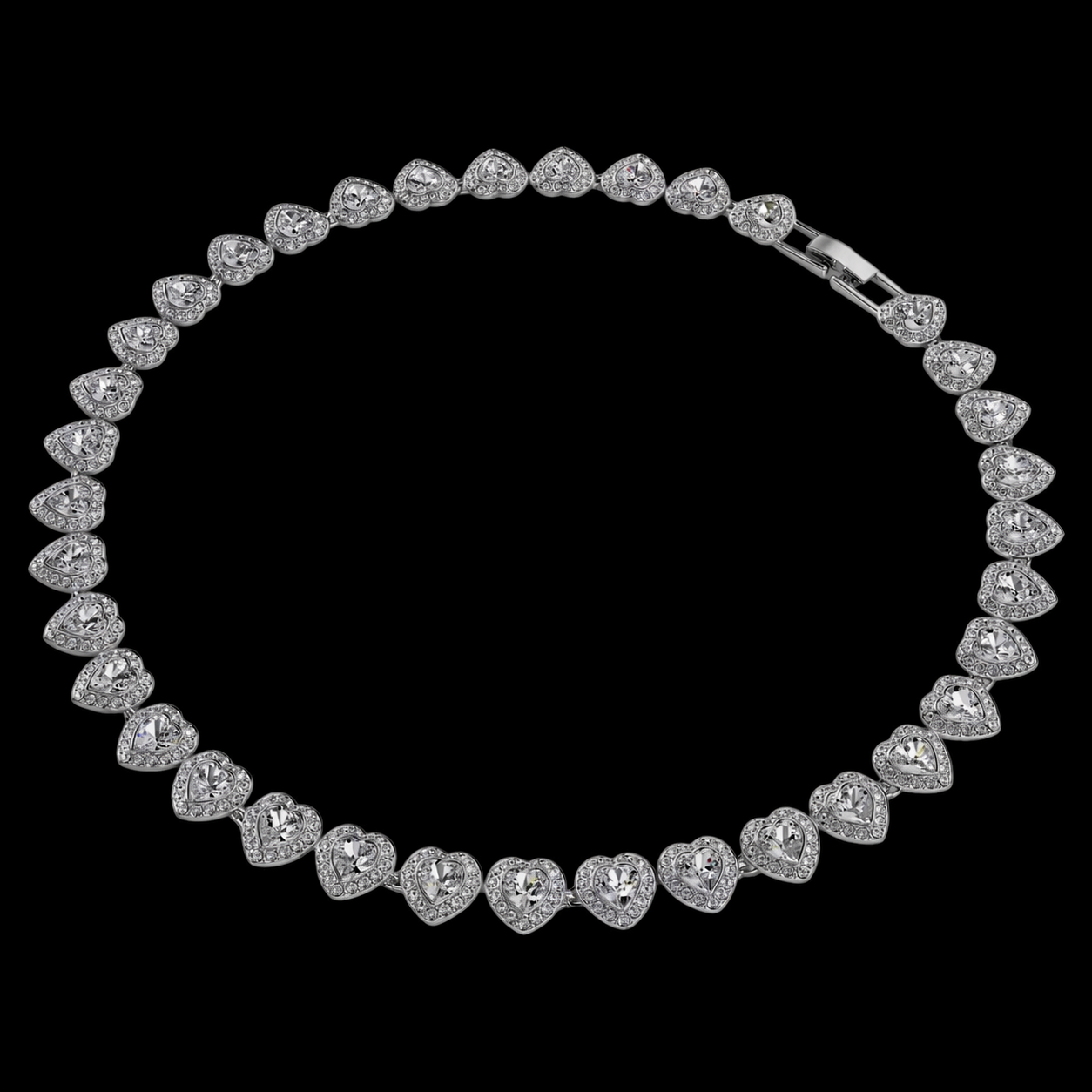 Set Tennis Affection Placat cu Aur Alb