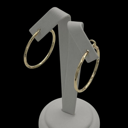 Cercei Circle Clasic S Placati cu Aur 18K