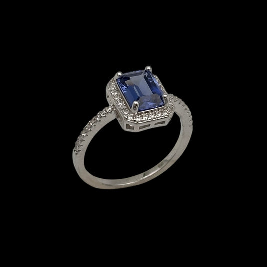 Inel Diamond Blue Argint