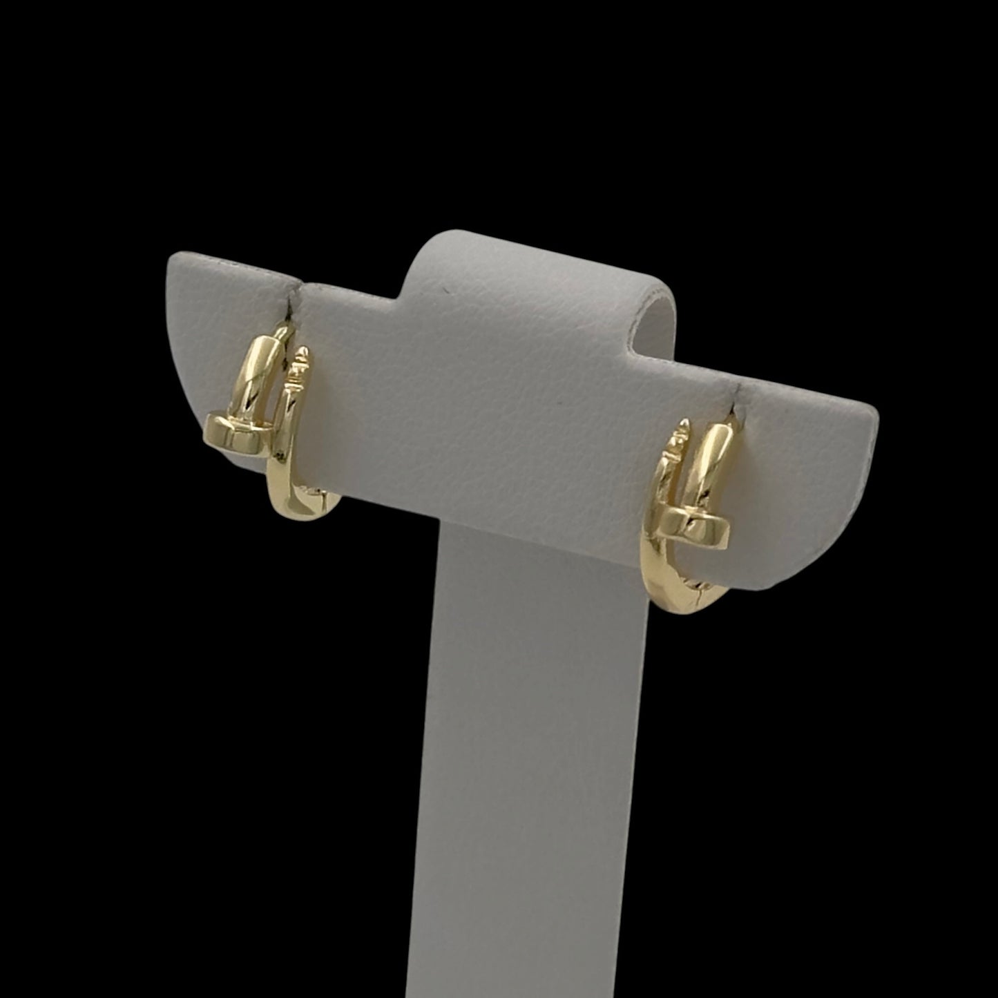 Cercei Mini Nail Placati cu Aur 18K