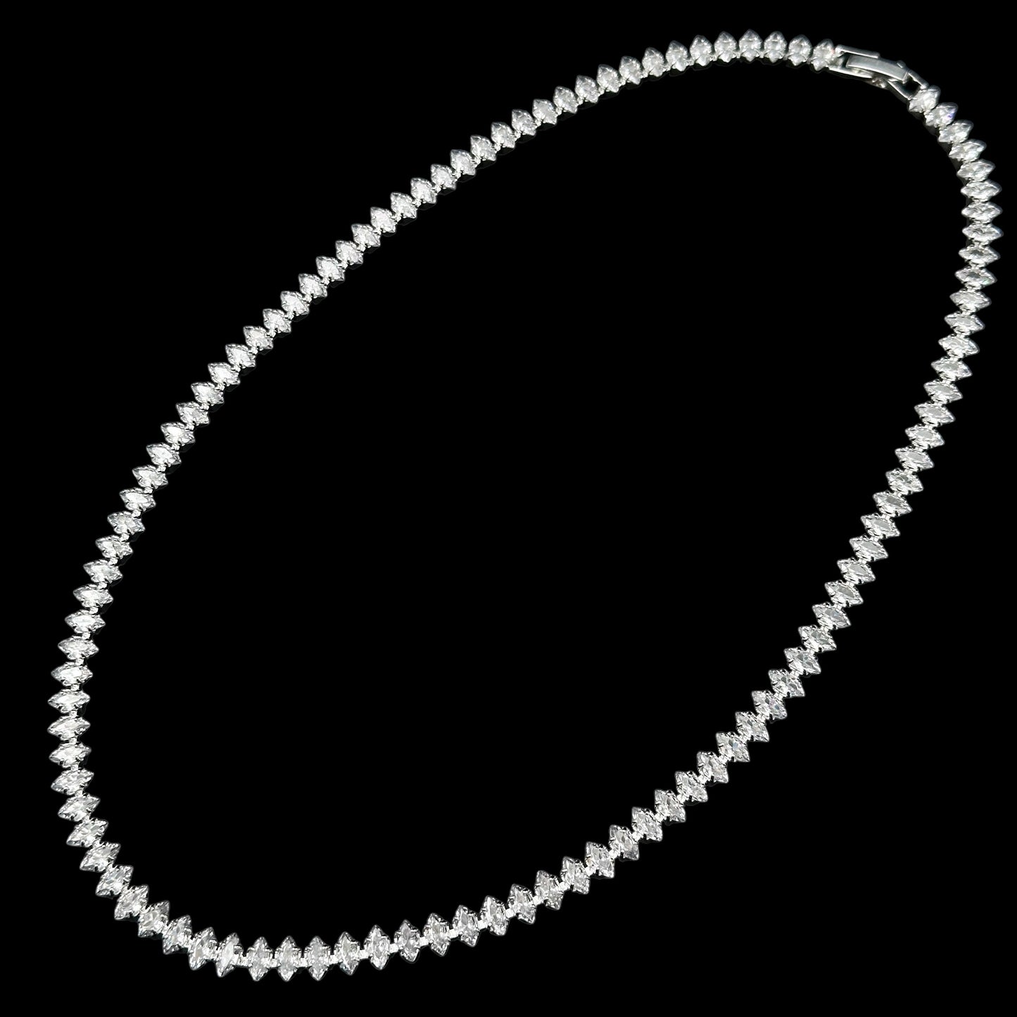 Colier Tennis Fantasy Silver