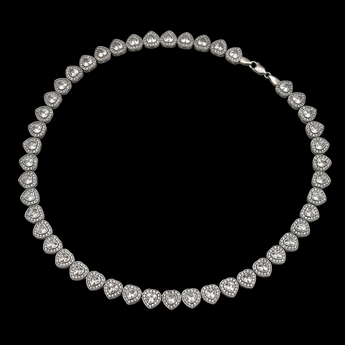 Colier Tennis Love's Embrace Argint