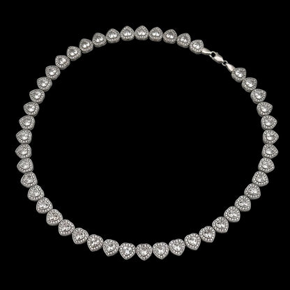 Colier Tennis Love's Embrace Argint