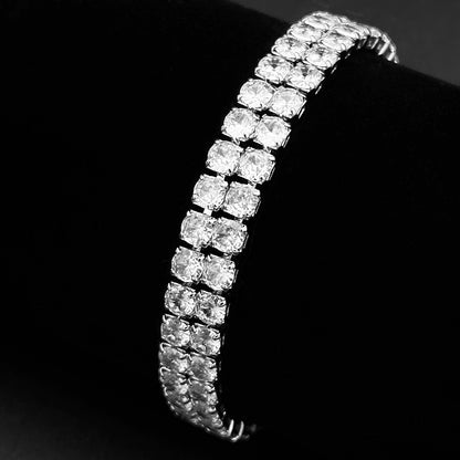 Brățară Tennis Double Silver