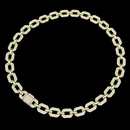 Colier Cuban Los Santos Placat cu Aur 18K