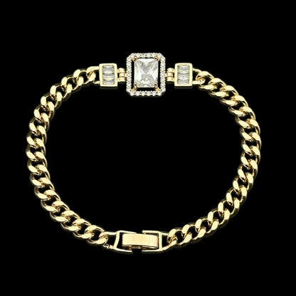Brățară Tennis Diamond Placată cu Aur 18K