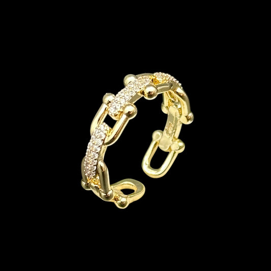 Inel reglabil Legacy Placat cu Aur 18K