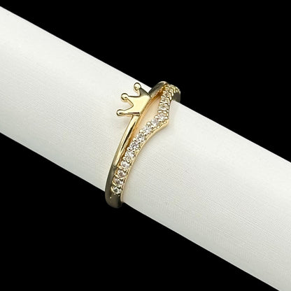Inel Queen Placat cu Aur 18K