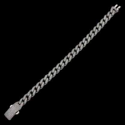 Bratara Cuban 10mm Argint