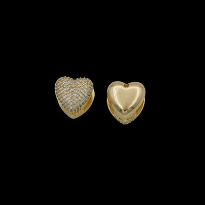 Cercei Sweet Heart Placati cu Aur 18K
