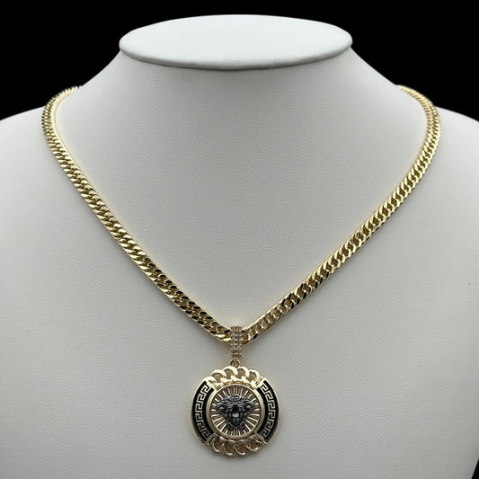 Colier Medusa Placat cu Aur 18K