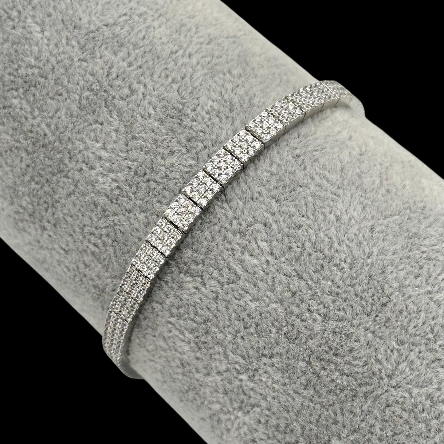 Bratara Tennis Seraphine Argint