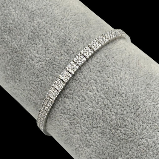 Bratara Tennis Seraphine Argint