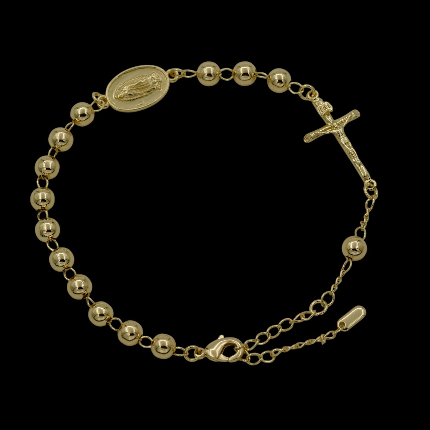 Bratara de picior Rosary Sacred Placata cu Aur 18K