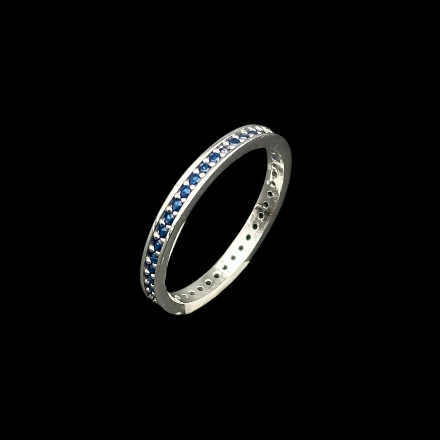 Inel Tennis Blue Argint