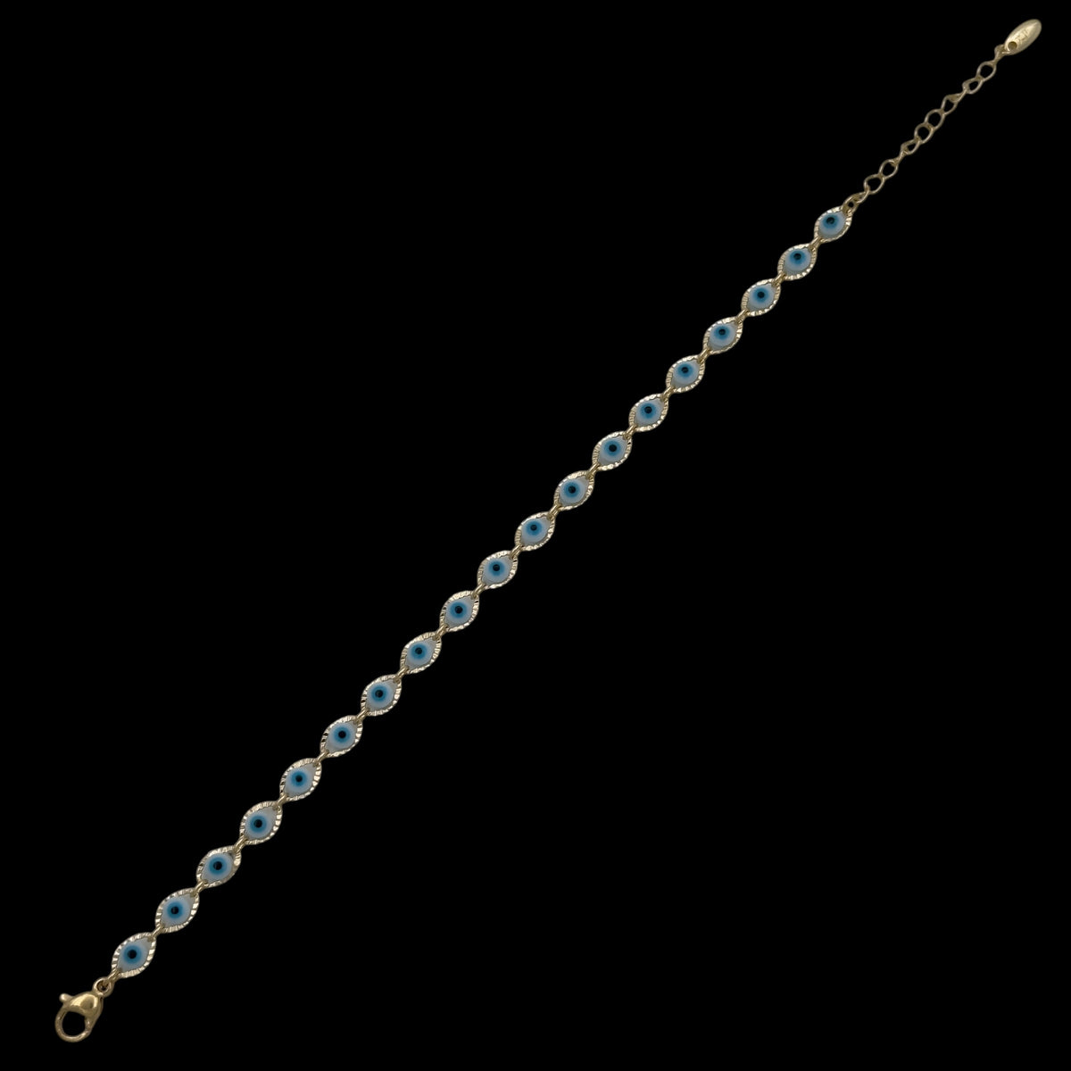 Bratara Evil Eye Placata cu Aur 18K