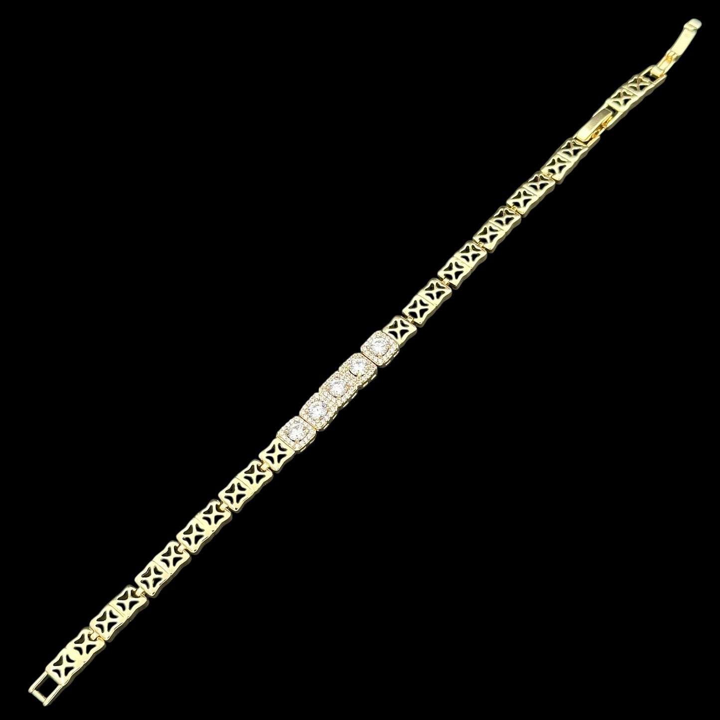 Brățară Tennis Exclusive Placată cu Aur 18K