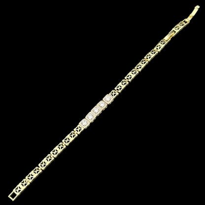 Brățară Tennis Exclusive Placată cu Aur 18K
