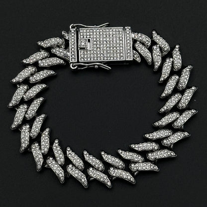Brățară Cuban Rebel Silver