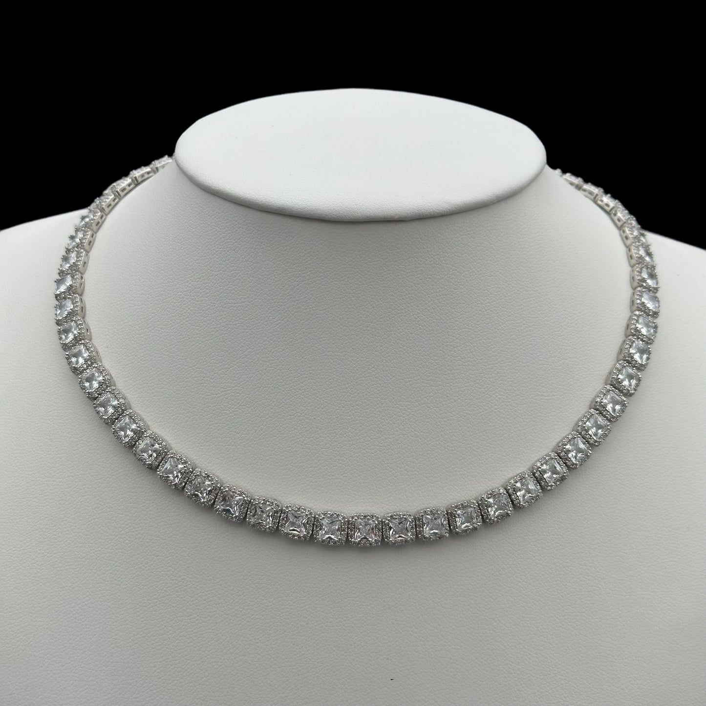 Colier Tennis Diamond Argint